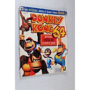 Nintendo Power DONKEY KONG 64 N64 Official Gorilla Player's Strategy Guide w/map